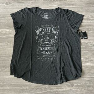 Torrid Whiskey Girl Classic Fit Short Sleeve Tee Shirt Size 3X NEW